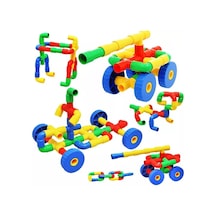 Tekerlekli Boru Ve Dirsekler Eğitici Lego Oyunu 72 Parça