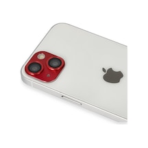 İphone 13 Pers Alüminyum Kamera Lens - Kırmızı