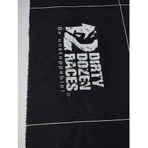 Siyah Beyaz Su Geçirmez Kumaş 150x220cm -10665 Siyah