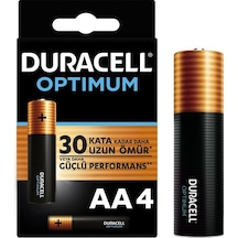 1.5V ALKALIN AA KALEM PİL 4LÜ PAKET DURACELL OPTIMUM MX1500