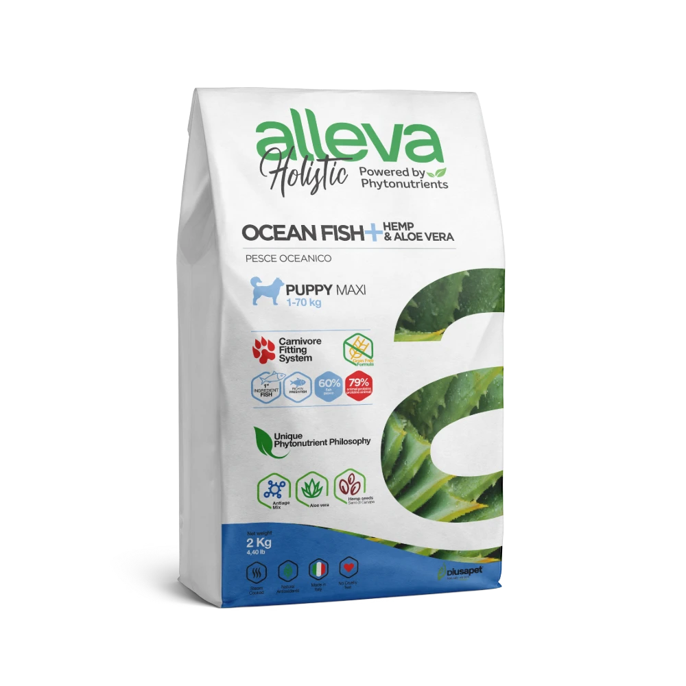 Alleva Holistik Balıklı Tahılsız Maxi Irk Yavru Köpek Maması 2 Kg