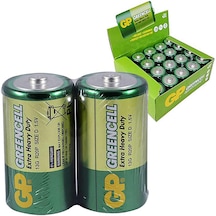 GREENCELL R20 BÜYÜK D BOY PİL (20 Lİ PAKET) GP 13G 2S2