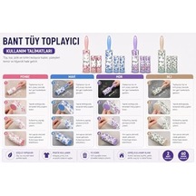 Saplı Tüy Toplayıcı Rulo Seti 2 Li Yedek Rulolu 60 Yaprak Kullan At Bantlı Güçlü Yapışkan Temizlik Rulosu, Evcil Hayvan Tüyü, Kıyafet, Koltuk, Halı Ve Araç İçi Pembe