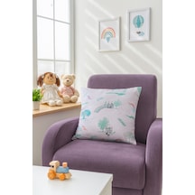 Duck Unicorn Kırlent Kılıfı Pembe 40x40 Pembe