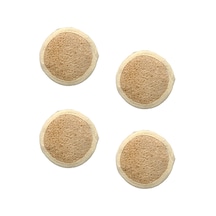 4 Adet Doğal Kabak Lifi Oval Yüz Kesesi Peeling Süngeri
