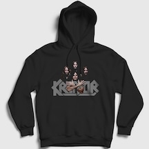 Presmono Unisex Band Kreator Kapüşonlu Sweatshirt Siyah