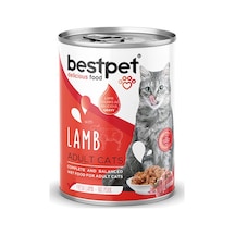 Bestpet Parça Etli Kuzu Etli Yetişkin Kedi Konservesi 6 Adet 400 Gr 243-20016.02