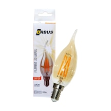 Orbus ORB-TA3 4W E14 300LM Amber Rustik Kıvrık Ampul