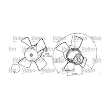 Valeo 696035 Fan Motoru Astra F Corsa A B 1.4 1.5 1341244