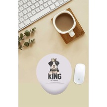 Kral Köpek Desenli Bilek Destekli Mouse Pad Mousepad