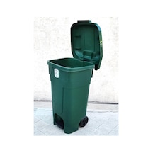 Tekerlekli Büyük Boy Pedallı 80 Litre Çöp Kovası Kapaklı Çöp Konteyneri Diğer