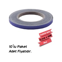 Carub Fosforlu Bant Mavi 0,5 Cm X 10 Mt