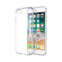 Apple iPhone 8 Uyumlu Silikon Kılıf - Pastel Renk Tonu Kamera Korumalı Esnek Kapak - Şeffaf