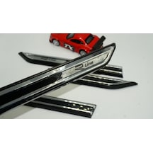 Volkswagen Vw Passat R Line 3m 3d Yan Çamurluk Krom Bıçak Logo Arma -