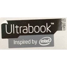 OEM Ultrabook Inspired by intel Siyah Sticker Etiket D120