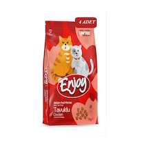Enjoy Tavuklu Yetişkin Kedi Maması 4 x 1 KG