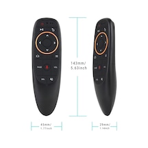 Kablosuz Air Mouse, Google Asistan Uyumlu Sesli Kumanda, 2.4ghz Usb Alıcılı, 6 Eksenli Jiroskop, Ir Öğrenme Özellikli, Pc, Android Tv Box, Smart Tv Uyumlu