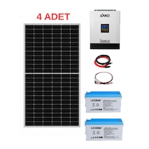 Entech Enerji Bağ Bahçe Karavan İçin Jel Akülü Hazır Paket Solar Güneş Enerji Sistemi Paket 1