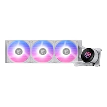 Mpg Corelıquıd P13 360 Whıte 360 Mm Beyaz Argb Gen2 2.1 Lcd Ekranlı Sıvı İşlemci Soğutucusu