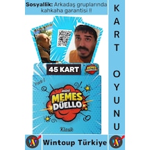 Kartoyun Arkadaş Grup Yaratıcılık Düşünme Sosyallik Eğlence Kart Oyunu Mini Memes Düello-klasik
