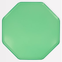 Meri Meri - Emerald Green Dinner Plates - Zümrüt Yeşili Tabaklar L X8