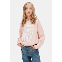 Xo Kids Kız Çocuk Sweatşirt 8-14 Yaş 39323 Pudra