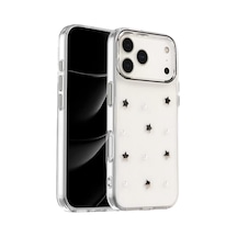 Newface Apple iPhone Uyumlu 17 Pro Max Fiyonk Desenli Kapak - Desen 7 Şeffaf Diğer