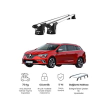 Trio-ıı Renault Megane Kombi 2016 Ve Sonrası Uyumlu Kilitli Ara Atkı 120cm Port Bagaj Tavan Barı