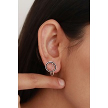 Halka Tasarım Kadın Gümüş Küpe N11.59170