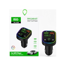 Kablosuz Araç Mp3 Çalar Fm Transmitter Type-c Ve 2 Usb Şarj Portlu