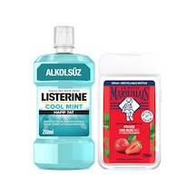 Duş Jeli Akdeniz Çileği 250 Ml + Listerine Cool Mint Ağız Bakım Suyu Hafif Tat 250 Ml Diğer