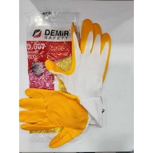 Demir Safety D.007 Sarı Beyaz Eldiven No:10 10çift