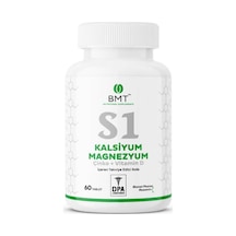 Biomet S1 Kalsiyum Magnezyum Çinko Vitamin D Takviye Edici Gıda 60 Tablet