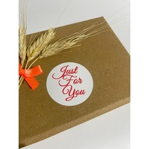 Just For You El Yazılı Yuvarlak Yapışkanlı Etiket 5x5 Cm 100 Adet