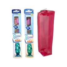 Sensodyne Promine Çocuk 6+ Yaş Diş Fırçası 2 Adet Pembe-mor + Çanta