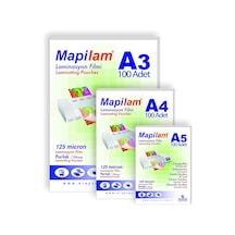 Mapilam 125 Micron Id Kart Laminasyon Filmi, Şeffaf, 65 X 95 Mm Genel