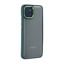 Samsung Galaxy Uyumlu A03 Kılıf Dora Kapak - Haki Yeşil -