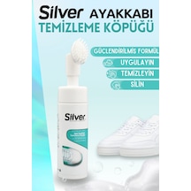 Silver Güçlendirilmiş  Fırçalı Spor Ayakkabı Bakım Temizleme Köpüğü 150 ML Çok Renkli