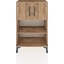 Arges Komodin 2 Raflı 2 Kapaklı 60x30x96 Çam-çam Atlas Çam