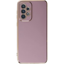 Samsung Samsung Uyumlu Galaxy A73 5g Kılıf Volet Silikon - Mor