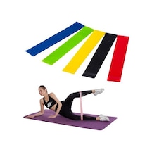 5li Egzersiz Direnç Bant Seti Pilates Crossfit Ekipmanları