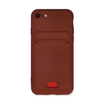 Apple iPhone Uyumlu 7 Kılıf Kelvin Kartvizitli Silikon - Bordo Bzsxx00 1