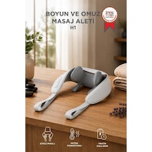 Premium Şarjlı Masaj Cihazı H1 Gri Etki Bakım Pratik