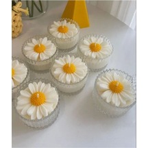 Bernami Vazo Pinterest Dekoratif Mum Papatya, Mika Kutuda Papatya Mum, En Sevilen Mum 1 Adet, Kapağıyla 2 Parça Diğer