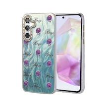 Newface - 179 -  Galaxy Uyumlu A35 5g Kılıf Blade Aynalı Desenli Kapak - - Metemıx - Desen 9