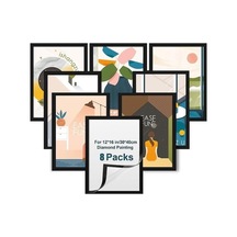 Novahub Siyah Hafif Resim Çerçevesi İnce Esnek Resim Koruması 25 25cm