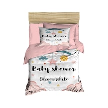 Yenidoğan Kız Bebek Nevresim Takımı %100 Pamuklu  Baby Shower White