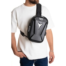 Newish Polo Erkek Şifreli Kilitli Su Geçirmez Tek Sırt Askılı Sling Bag Usb Ve Kulaklık Çıkışlı Çapraz Omuz Ve Sırt Çantası Siyah