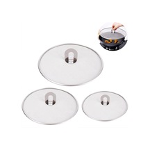 Tava Sıçrama Koruması, Paslanmaz Çelik Sıçrama Koruması, Ocakta Güvenli Kullanım İçin Katlanabilir Düğme, Yapışmaz Kolay Temizlenebilir 3'lü Set 25