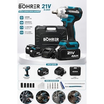 Böhrer Ba011350 Pro Çift Akülü 450nm Somun Sıkma Makinesi - Ağır Hizmet Tipi Kullanım